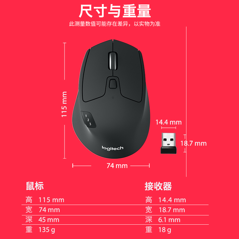 羅技M720的定位