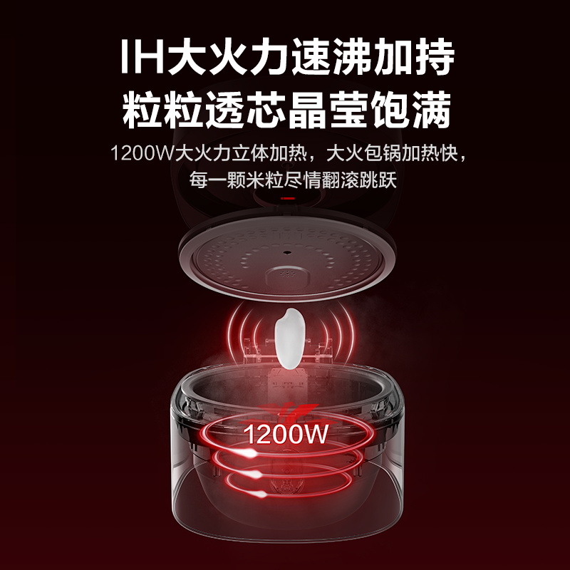 格力大松電飯煲家用多功能全自動(dòng)煮飯鍋4L大容量智能IH加熱